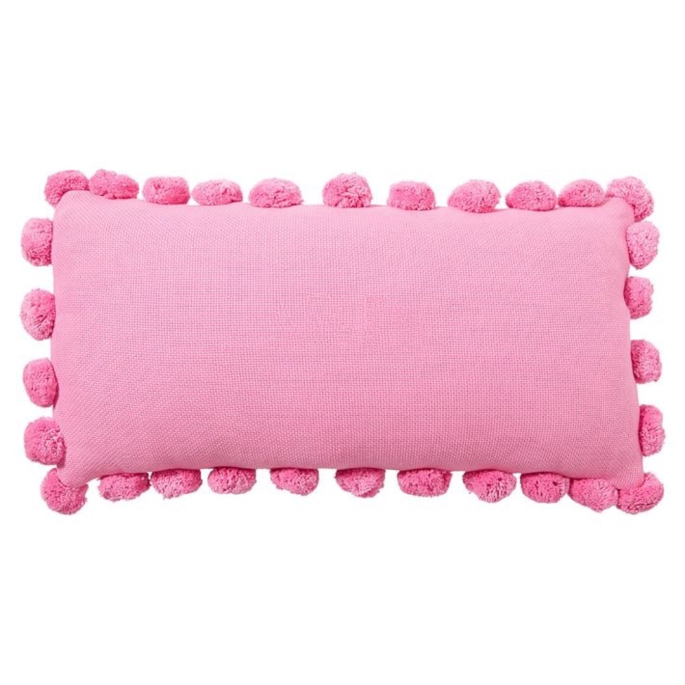 NWOT Pottery Barn Teen Pink Pom Pom Pillow Cover